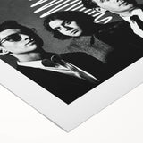 Arctic Monkeys Retro Poster – Vintage Black & White Wall Art