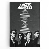 Arctic Monkeys Retro Poster – Vintage Black & White Wall Art
