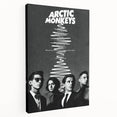 Arctic Monkeys Retro Poster – Vintage Black & White Wall Art