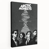 Arctic Monkeys Retro Poster – Vintage Black & White Wall Art