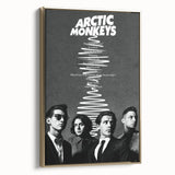Arctic Monkeys Retro Poster – Vintage Black & White Wall Art