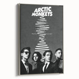 Arctic Monkeys Retro Poster – Vintage Black & White Wall Art