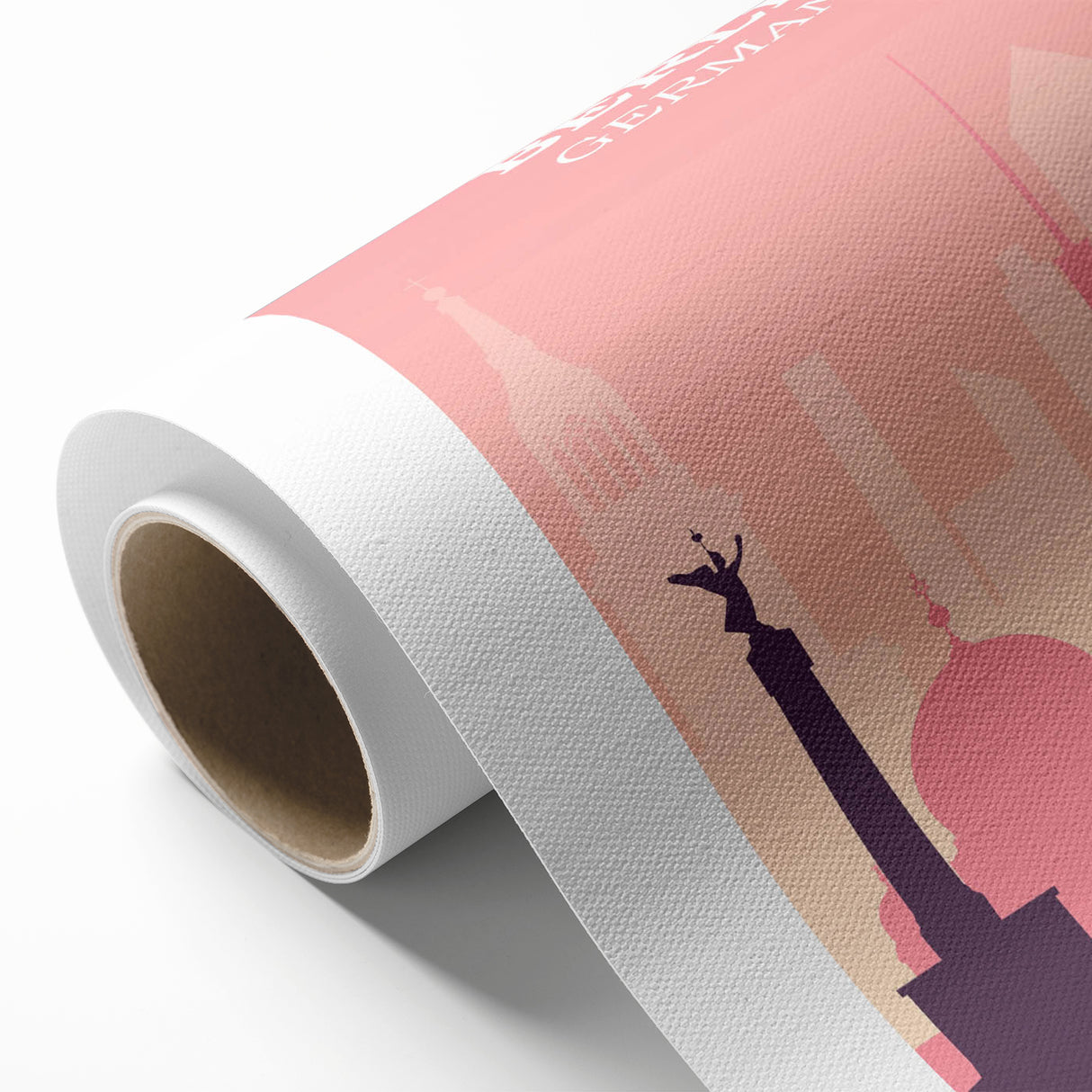 Berlin Retro Travel Poster | Iconic Landmarks & Skyline Art
