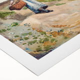 Realism Art Print - Girl Carrying a Basket by Winslow Homer Canvas