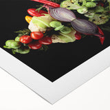 Fresh Vegetable Still Life – Modern Canvas & Framed Prints
