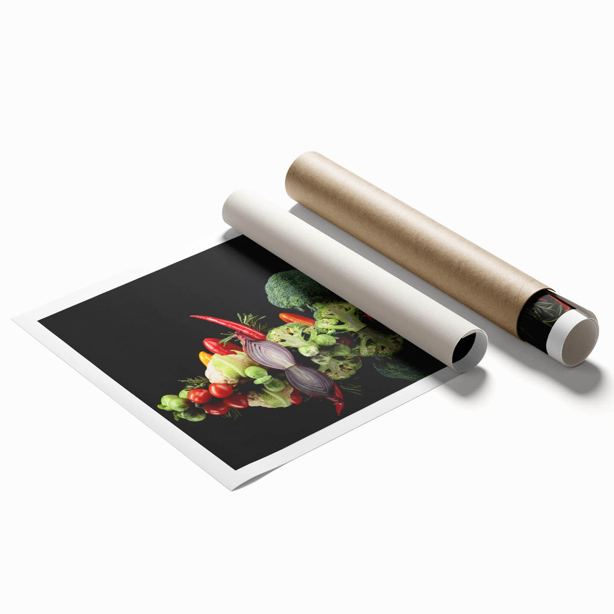 Fresh Vegetable Still Life – Modern Canvas & Framed Prints