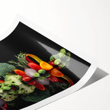 Fresh Vegetable Still Life – Modern Canvas & Framed Prints