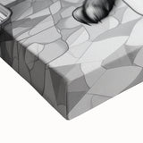 German Shepherd Bathroom Wall Art - Fun Black and White Decor