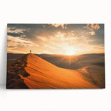 Black and white photograph of a Namibian landscape on stretched canvas, ideal for kitchen wall art or bedroom ambiance.