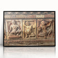 Large abstract wall art featuring a vibrant depiction of the Bangladesh landscape on a black-framed acrylic print.