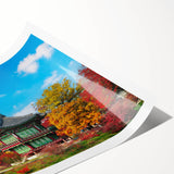 Extra large wall art featuring line art flowers in soft pastel tones on a rolled print, ideal for large living room decor.