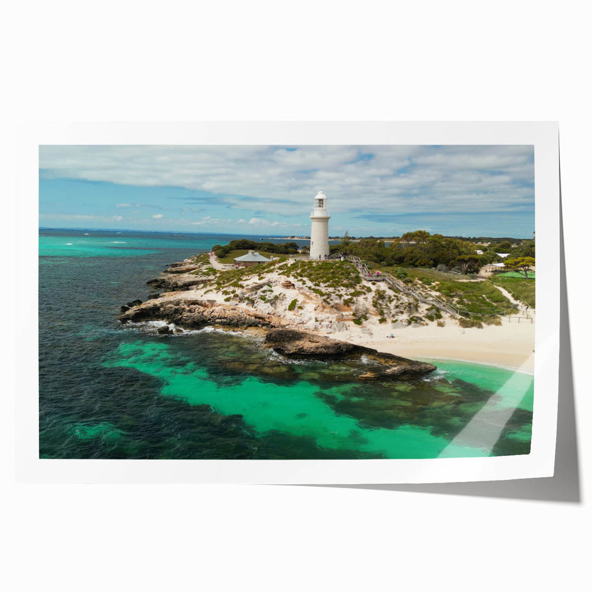 Extra large rolled print of Perth, Australia scenery in muted earth tones, ideal for art wall dining room.