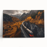 Black and white photo of Yukon scenery on large stretched canvas, suitable as kitchen wall art or bedroom decor.