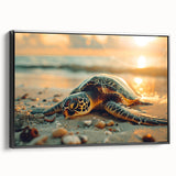 Black and white framed canvas of a vintage Puerto Rican landscape, ideal for bedroom wall decor.