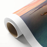 Art Deco poster of a European scenery in Bulgaria on rolled canvas, suitable as nursery wall art or for dining room decor.