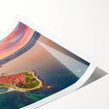 Extra large wall art featuring line art flowers in muted earth tones on rolled canvas, ideal for large living room decor.