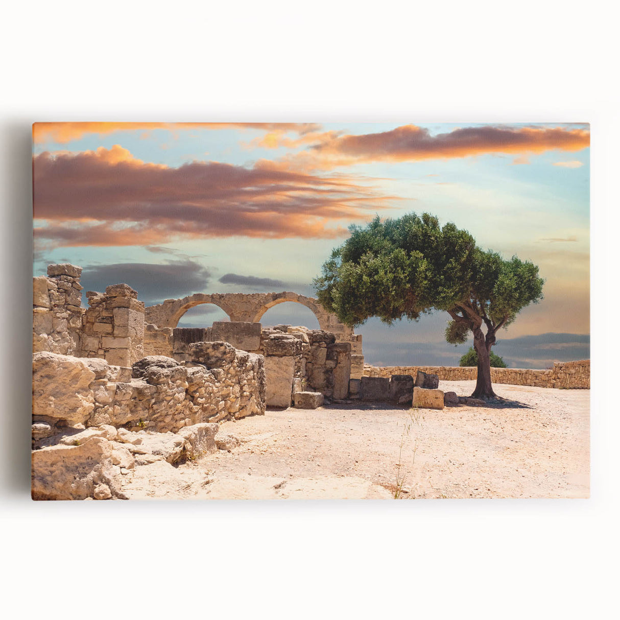 Black and white photograph of a European cityscape on stretched canvas.