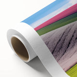 Art Deco poster of a European cityscape in muted tones on rolled canvas, ideal for nursery wall art.