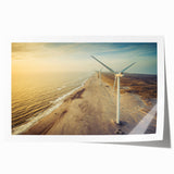 Extra large rolled print featuring a floral European landscape in soft pastels, ideal for dining room decor.