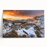 Black and white photograph of Cumbria, England on large stretched canvas, suitable for kitchen wall art.