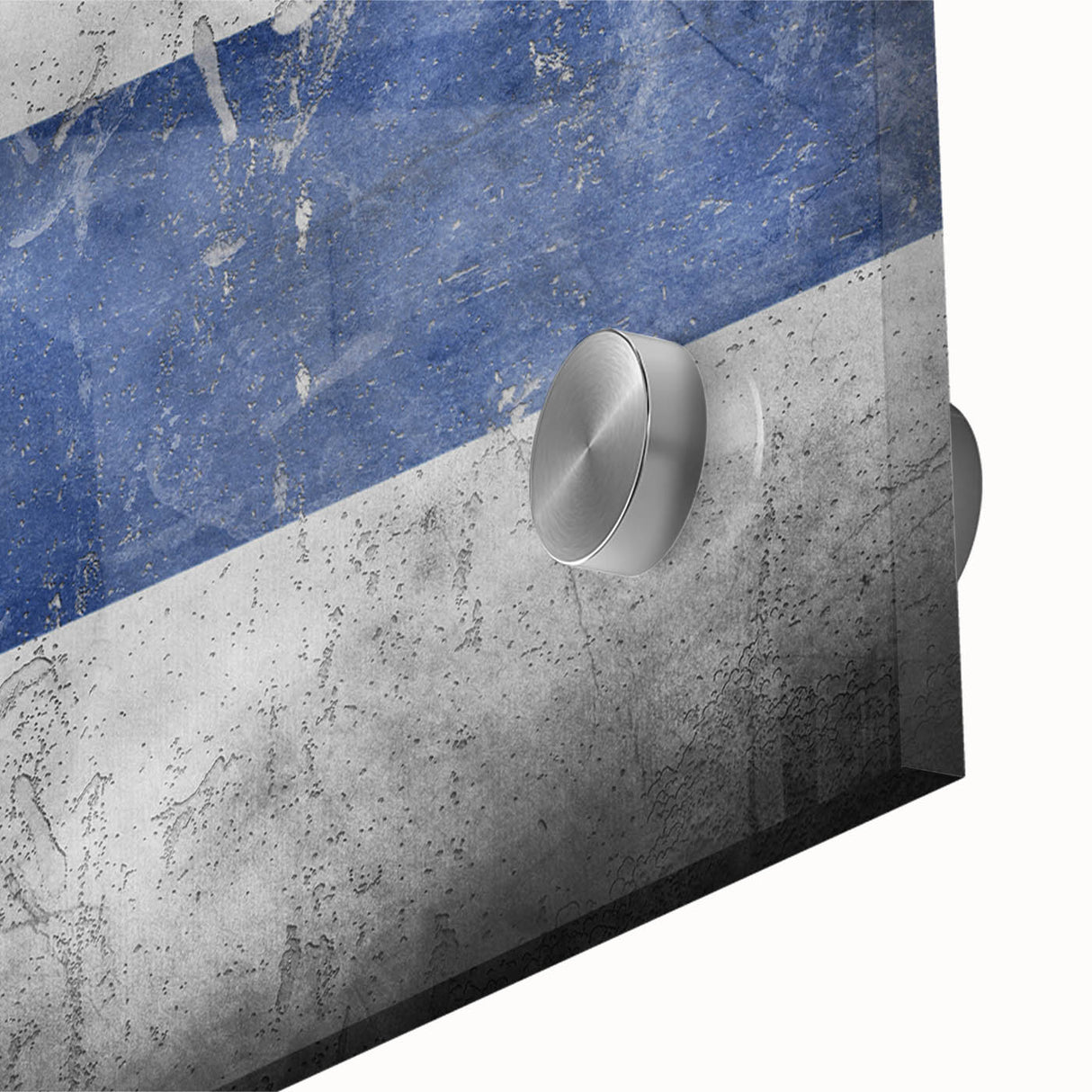Large abstract wall art of a Finnish landscape in muted earth tones on acrylic glass, ideal for dining room ambiance.