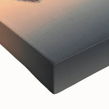 Black and white photograph of the French Alps on large stretched canvas, suited for bedroom wall art.