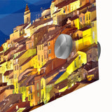 Large abstract wall art depicting the Provence scenery in mid-century modernist style.