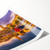 Extra large wall art featuring line art flowers in soft pastel hues on a rolled print, suitable for large living room decor.