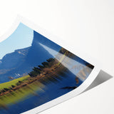 Extra large wall art featuring line art flowers in soft pastel shades on a rolled canvas, ideal for large living room decor.