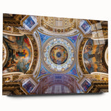 Acrylic print of a large abstract depiction of Rome, utilizing muted earth tones, ideal for bedroom or dining room art.
