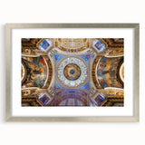 Extra large wall art featuring an abstract print of Rome with textured details in muted earth tones, framed in silver.
