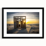 Colorful abstract art print of a European scenery in Latvia, with vibrant hues on a textured, extra large canvas.