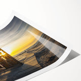 Extra large wall art featuring simple line art flowers in black on white, rolled print, ideal for large living room decor.