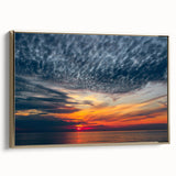 Lithuanian landscape painting on framed canvas with muted earth tones, ideal for bedroom wall art.