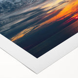 Art deco poster depicting a scenic European landscape on rolled canvas, suited for dining room walls.