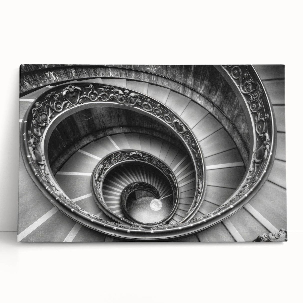 Black and white large canvas of the Vatican scenery, ideal for kitchen wall art or bedroom decor.