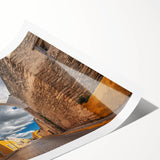 Extra large wall art featuring line art flowers in soft pastel shades on a rolled print, ideal for large living room decor.