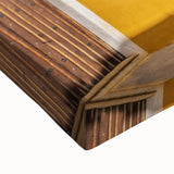 Large art featuring a black and white landscape painting of Yucatan on stretched canvas, ideal for bedroom decor.