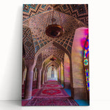 Black and white stretched canvas of Middle Eastern scenery, ideal for kitchen wall art or bedroom ambiance.