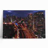 Black and white large canvas of Tel Aviv skyline, ideal for kitchen wall art or bedroom ambiance.
