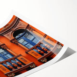 Extra large wall art featuring line art flowers in soft pastel shades on a rolled canvas, ideal for large living room decor.