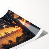 Extra large wall art featuring line art flowers in soft pastel shades on a rolled print.