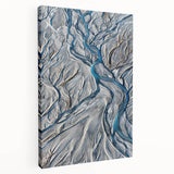 Large stretched canvas of Canterbury, New Zealand landscape in muted earth tones, ideal for kitchen wall art.