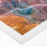 Art deco poster featuring a stylized Buenos Aires skyline in pastel hues on rolled canvas, suitable for dining room decor.