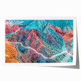 Rolled print of a serene Argentine landscape in muted earth tones, ideal for art wall dining room.