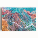 Black and white canvas print of an Argentinian landscape, ideal for kitchen wall art.