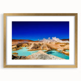 Extra large wall art featuring an abstract depiction of South American scenery in earthy tones on a textured canvas.