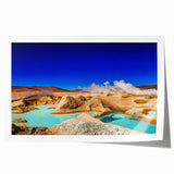 Extra large rolled print of a Bolivian landscape featuring vibrant greenery and mountains, ideal for dining room wall art.