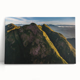 Black and white photo of Rio de Janeiro skyline on stretched canvas, ideal for kitchen wall art.