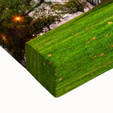 Black and white landscape art painting of a serene Connecticut scenery on large stretched canvas, ideal for bedroom wall art.